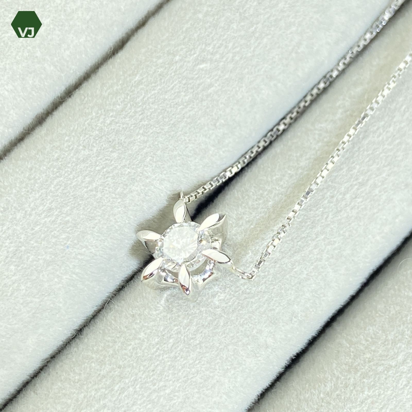 24-31】一粒ダイヤモンド ネックレス D0.45ct【中古】【PT850】【約38 