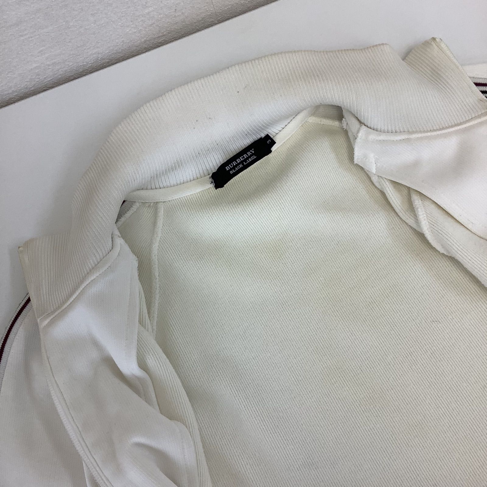 BURBERRY BLACK LABEL トラックジャケット ホワイト L - メルカリ