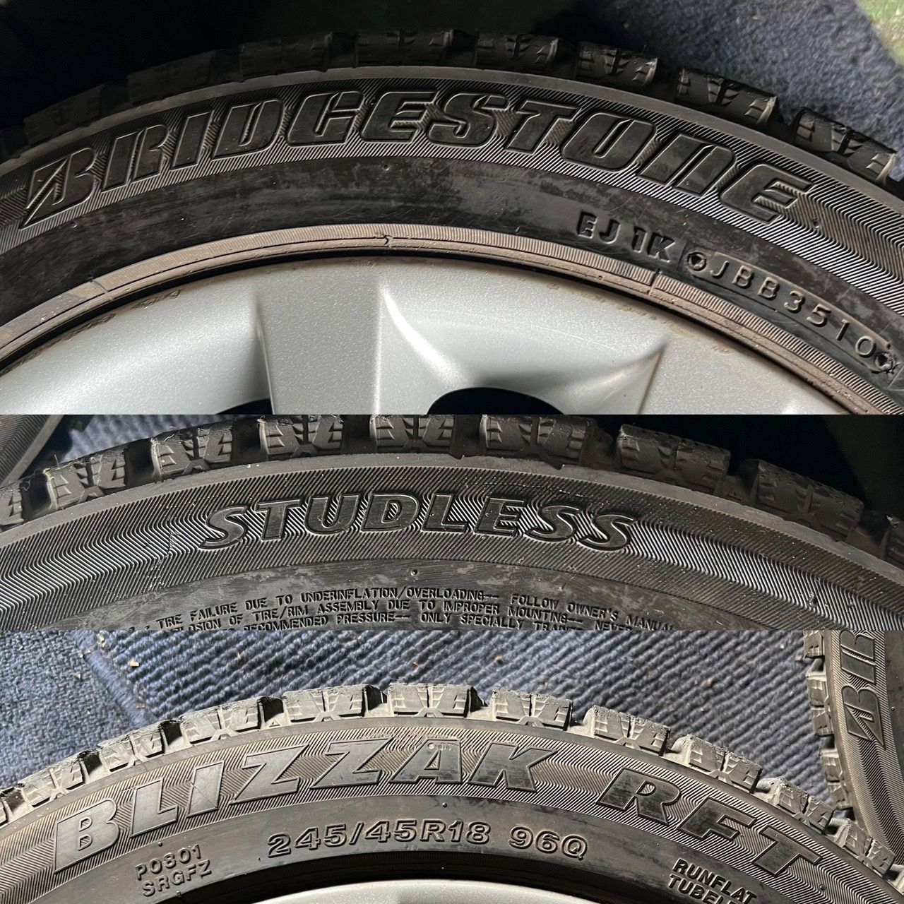 ハブ径約72.6 BRIDGESTONE