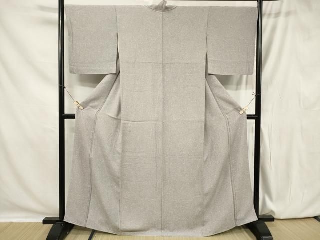 平和屋着物▽上質な小紋 単衣 丸文 正絹 逸品 CAAW1255xi