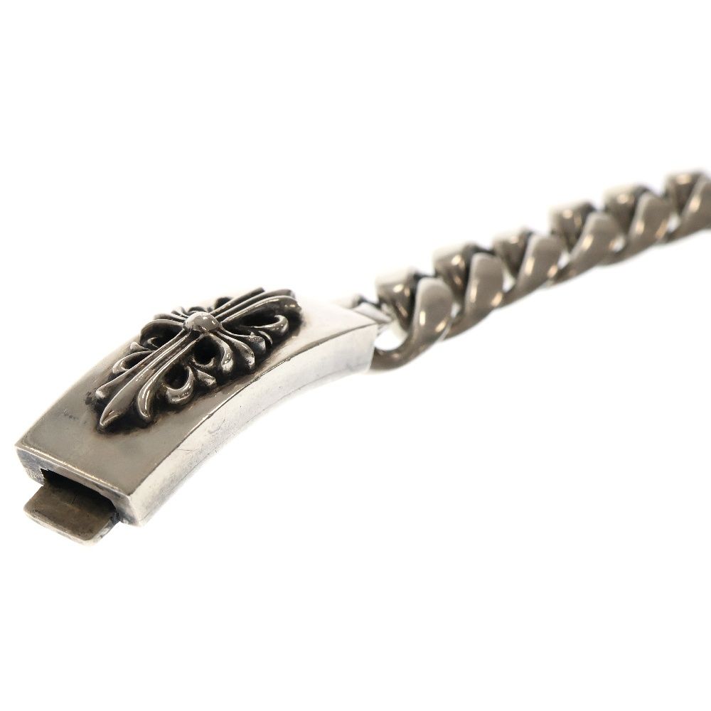 クロムハーツ Chrome Hearts ID FLORAL CRS/フローラルIDファンシー サイズ:13LINK シルバーブレスレット 中古 NO05 クロムハーツ IDブレスレット クロムハーツ⁄Chrome Hearts フローラル