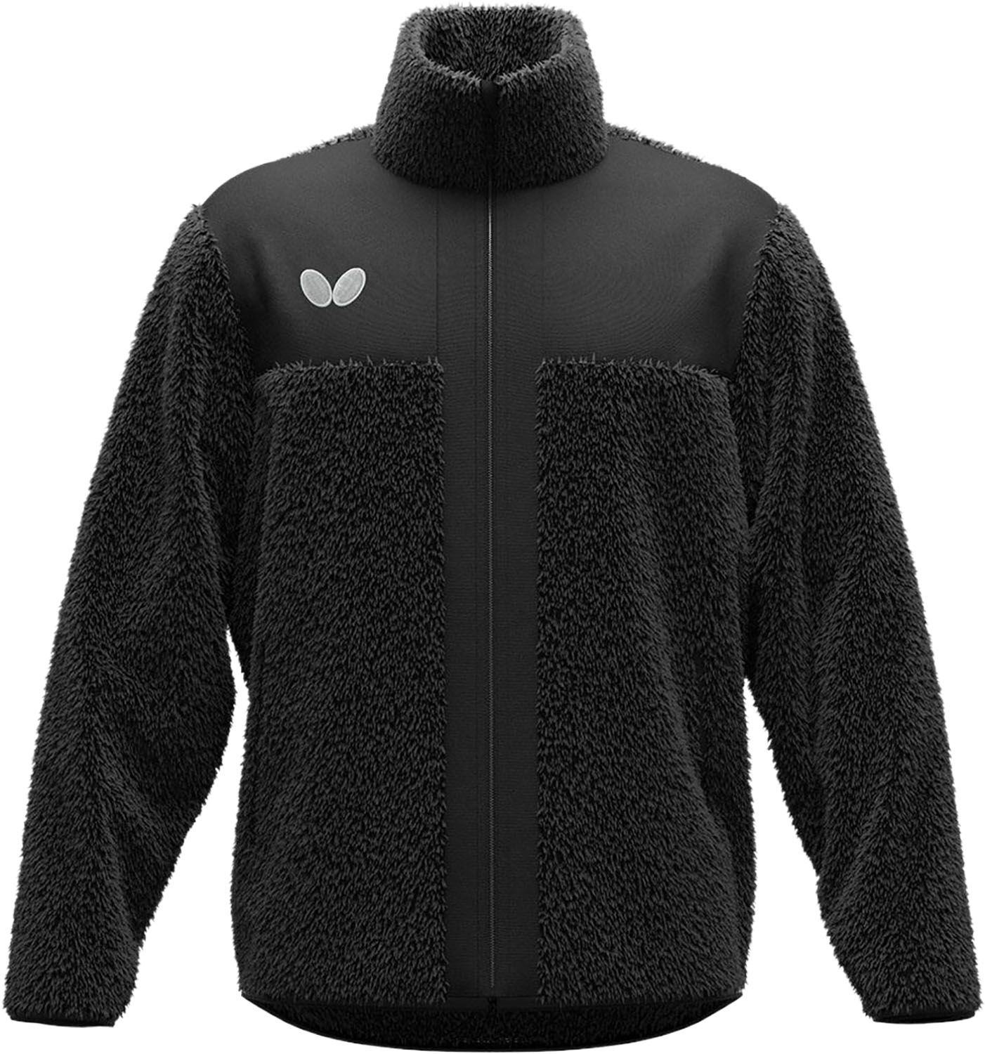 バタフライ Butterfly 卓球 レッジ フリース トップス ジャケット 上着 ウエア メンズ レディース 男性 女性 防寒 保温 トレーニング 部活動 クラブ サークル 練習 移動着 普段着 47450 278 ブラック