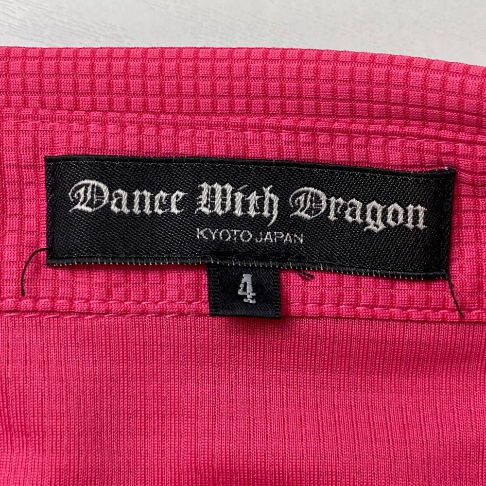 サイズ：4 DANCE WITH DRAGON ダンスウィズドラゴン  半袖ポロシャツ  ピンク系 [240101450164] ゴルフウェア メンズ ストスト サイズ：4 DANCE WITH DRAGON ダンスウィズドラゴン 半袖