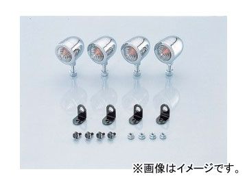 2輪 キタコ ウインカーKIT ブレッド・ミニ/クローム/クリア 830-0900131B JAN：4990852061433 ホンダ エイプ50 FNO，AC16-1000001～1599999