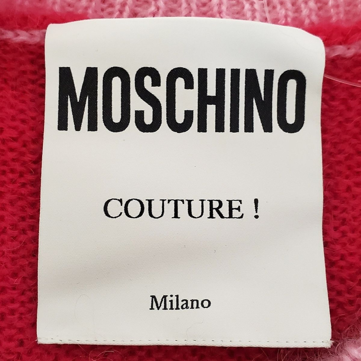 MOSCHINO(モスキーノ) 七分袖セーター レディース美品 - ピンク