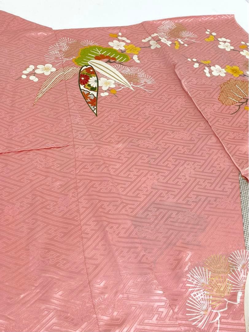 振袖 久保耕 久美すがた 仮絵羽 京友禅 振り布付き 正絹 未仕立て品 八掛付き 振袖 久保耕 久美すがた 仮絵羽 京友禅 振り布付き 正絹 未仕立て品 八