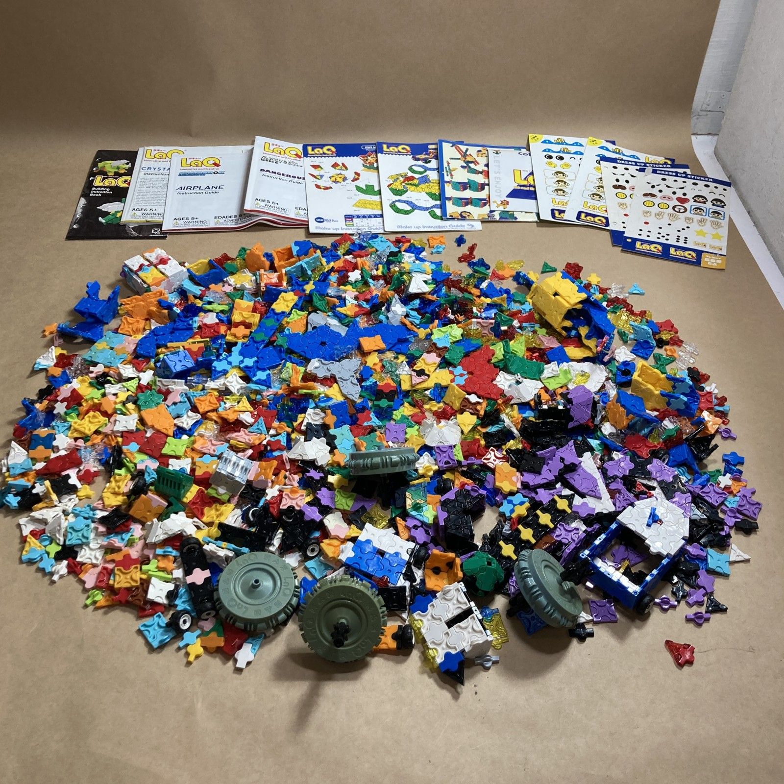 正規品，安い LaQ ラキュー バラパーツ 大量 約1，300g まとめ商品