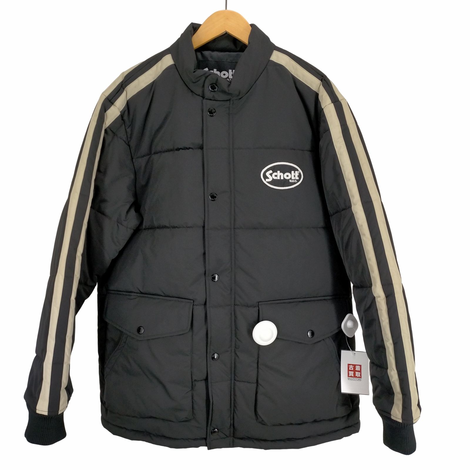 Schott （ショット）中綿ジャケット　極上 ショット Schott ロゴ刺繍中綿レーシングジャケット メンズ JPN：XL