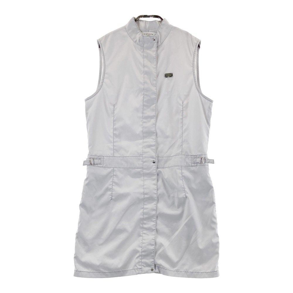 サイズ 40 LANVIN SPORT ランバン スポール ノースリーブワンピース グレー系 240101426546 ゴルフウェア レディース ストスト