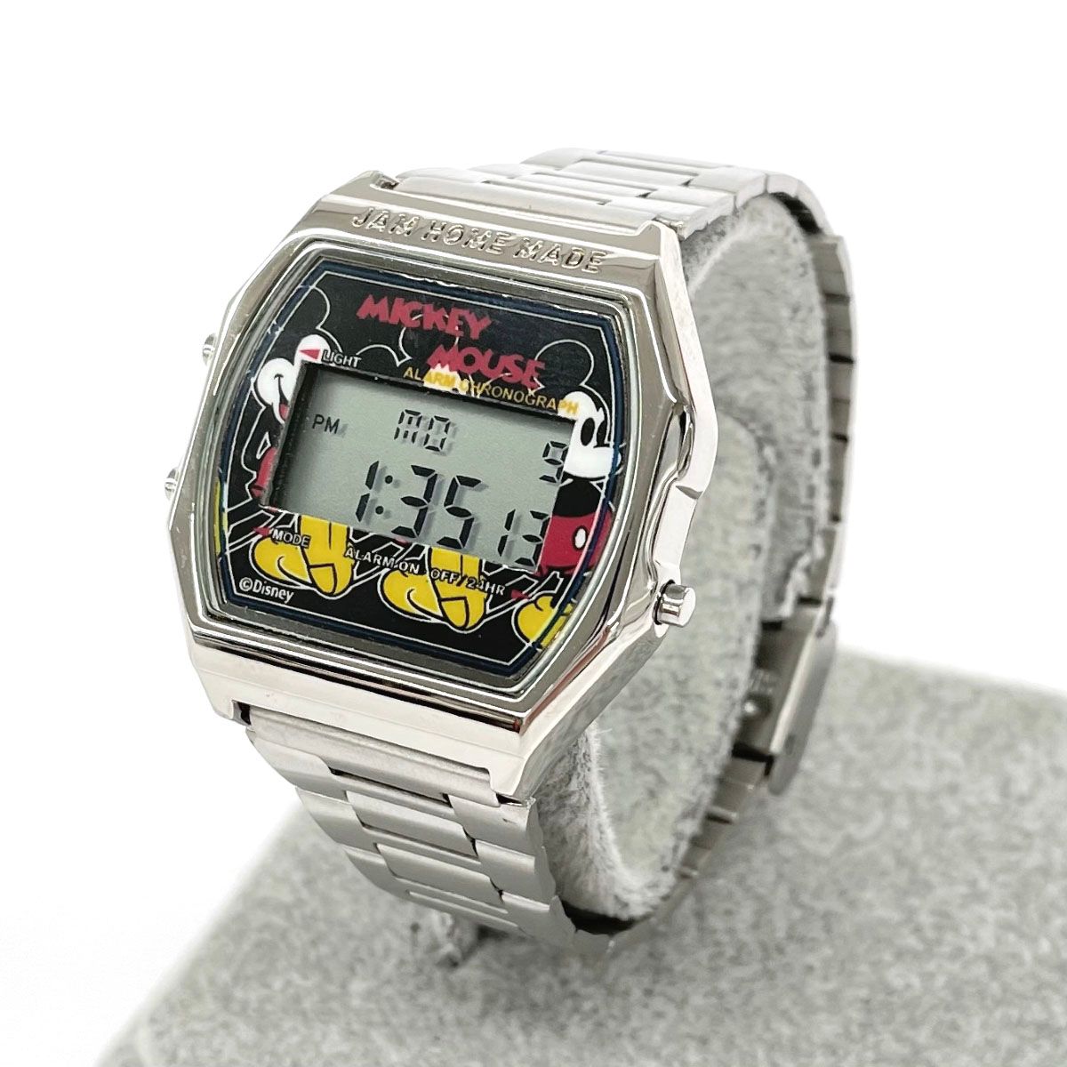 良好 JAM HOME MADE×Disney ジャムホームメイド×ディズニー 腕時計 シルバー SS レディース デジタル ウォッチ watch 240001147131