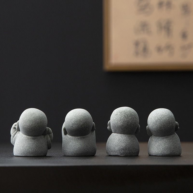 かわいい お地蔵様 4つセット 置き物 ミニ お地蔵さん フィギュア