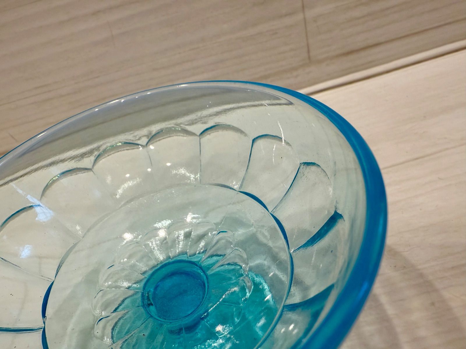 大正時代ガラス レトロ氷コップ2個セット