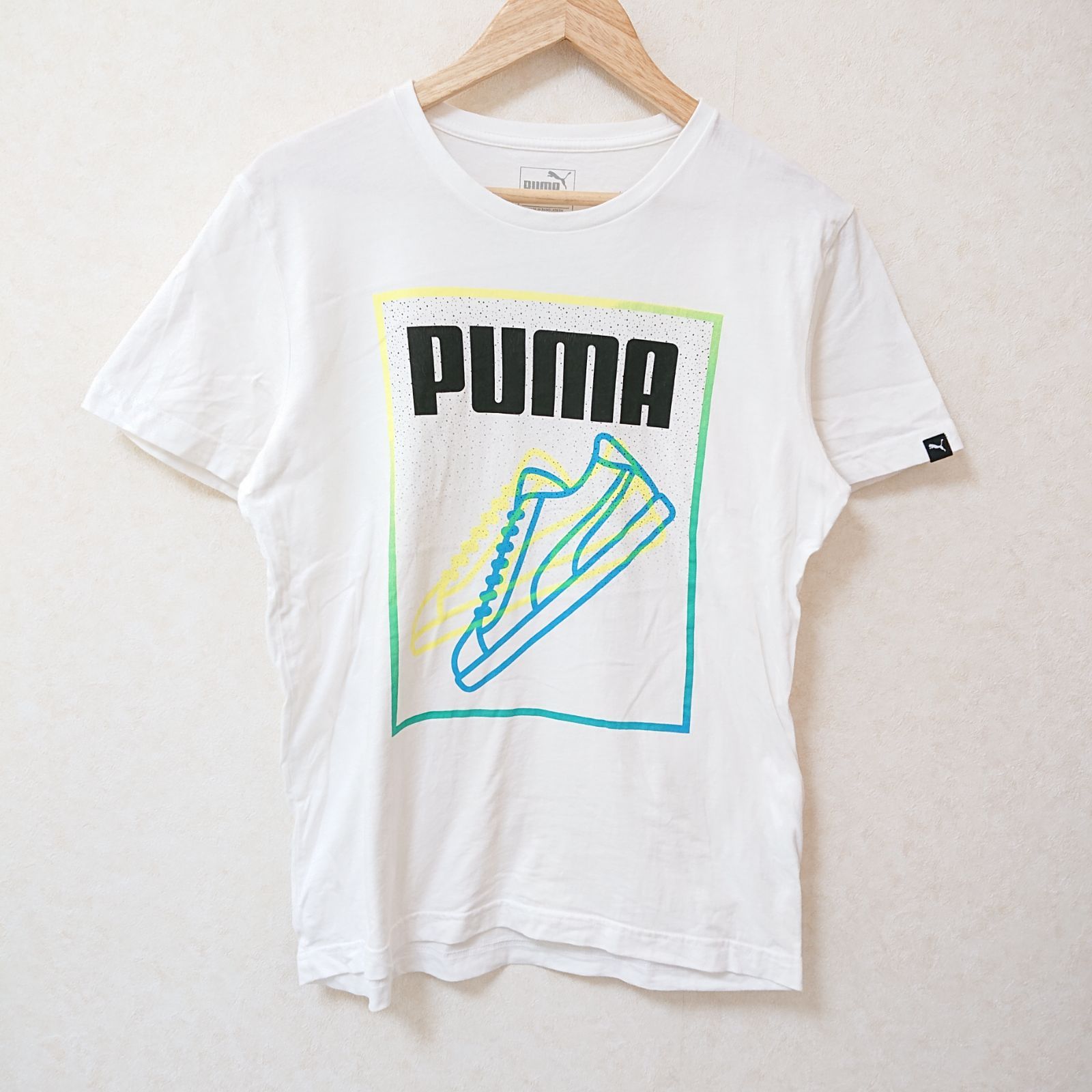 w^)b PUMA プーマ スニーカー ライン Tシャツ 半袖 カットソー