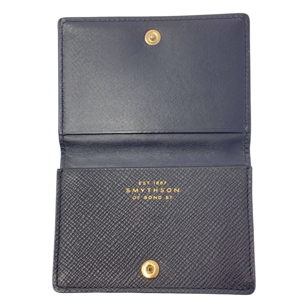smythson / スマイソン | レザー カードケース 名刺入れ | ブラック