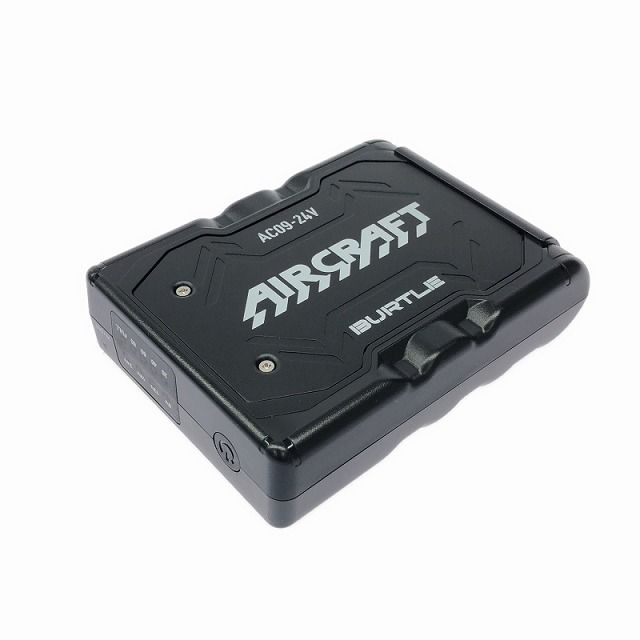 セット BURTLE バートル 24 V エアークラフト バッテリー AC 09 黒 ブラック モデル 暑さ対策