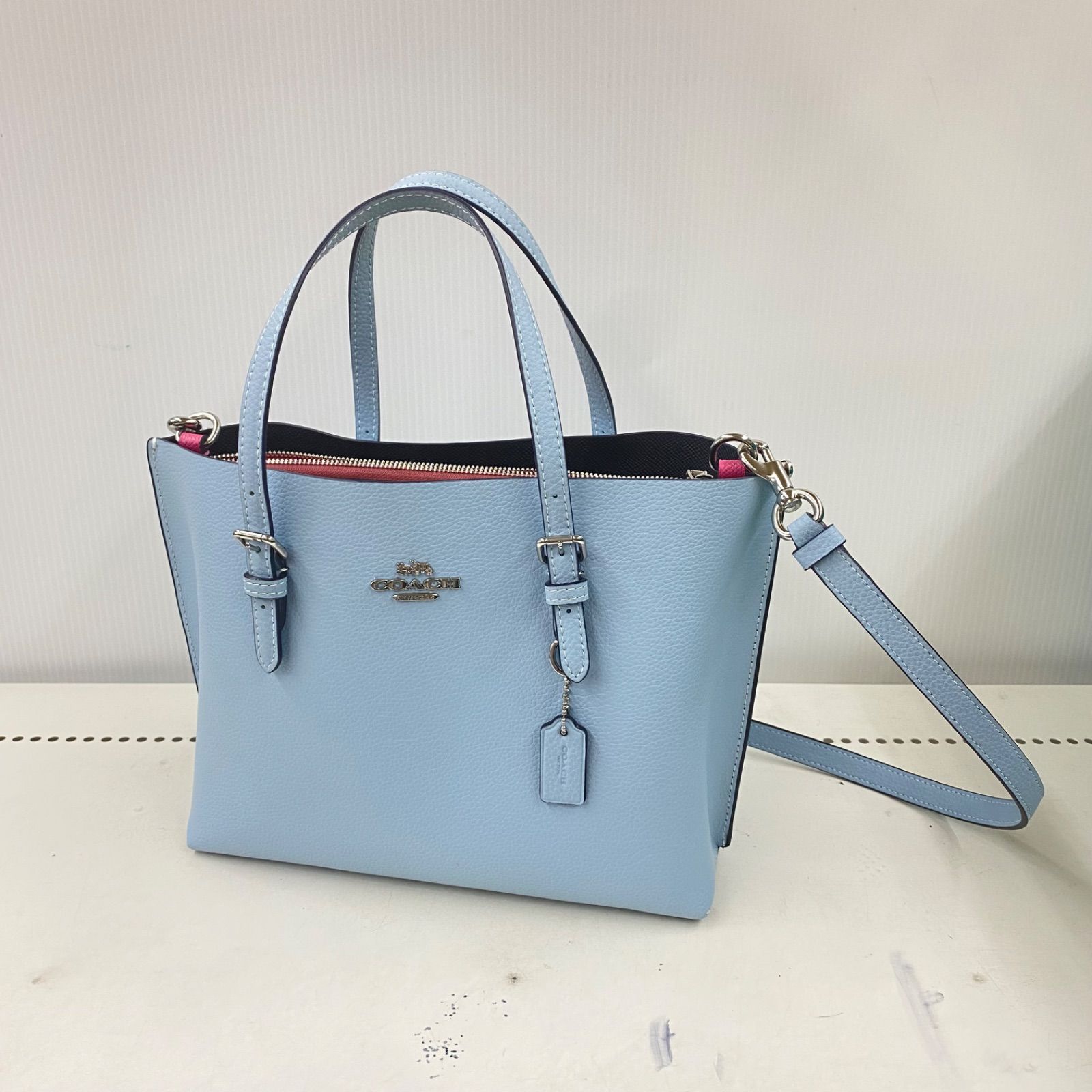 84.COACH 2WAY Mollie Tote 25 コーチ モリートートバッグ ショルダー