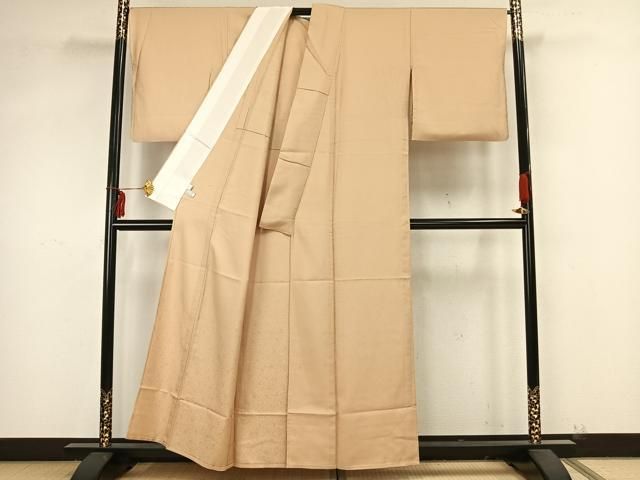 平和屋着物▽上質な色無地　単衣　飴色　正絹　逸品　AAAZ9280fy 平和屋着物▽上質な色無地 単衣 飴色 正絹 逸品 AAAZ9280fy - メルカリ