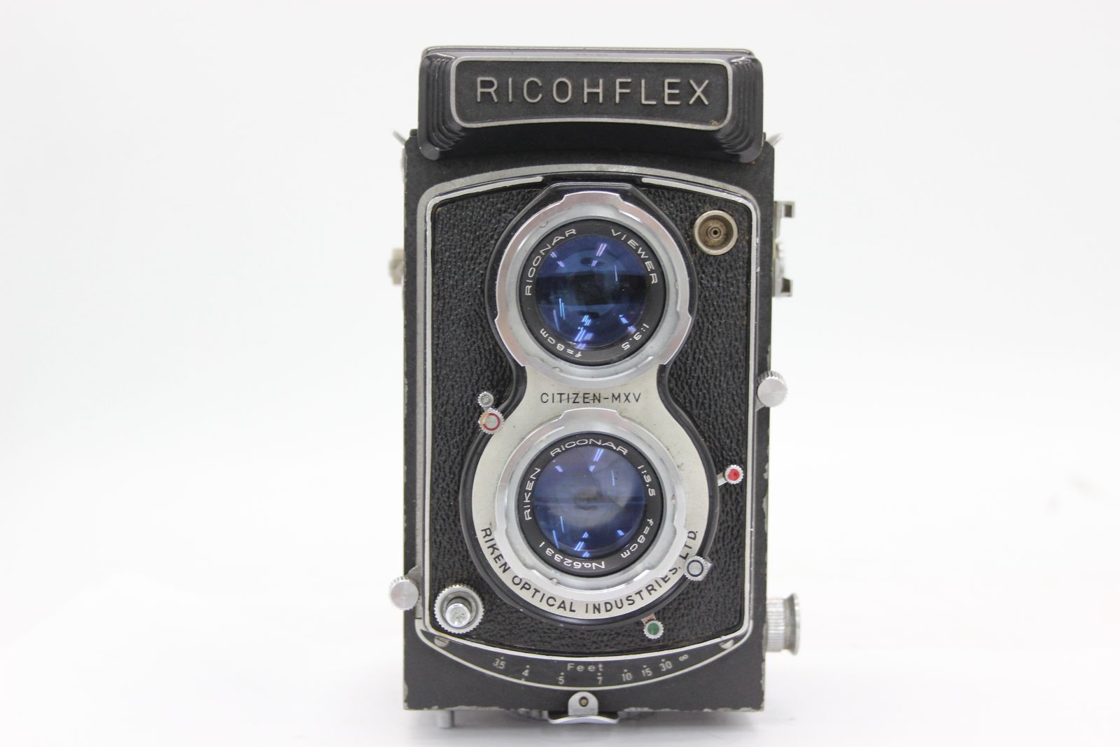 返品保証】 リコー Ricohflex RIKEN RICONAR 8cm F3.5 二眼カメラ 