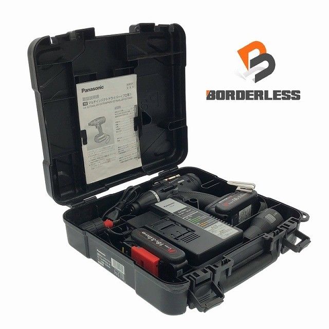Panasonic パナソニック 14.4V 18V 充電マルチインパクトドライバー EZ75A9PN2G-B バッテリー2個 3.0Ah 充電器 ケース114835