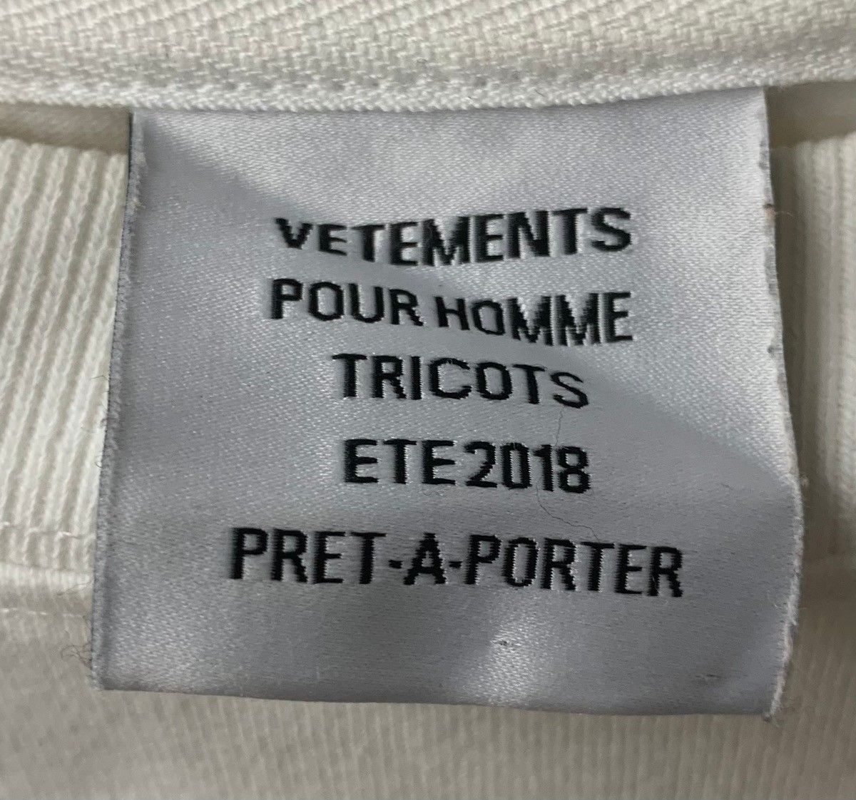 ヴェトモン VETEMENTS 18SS ベースボールロゴ刺繍 MSS18TR52 ロンT 