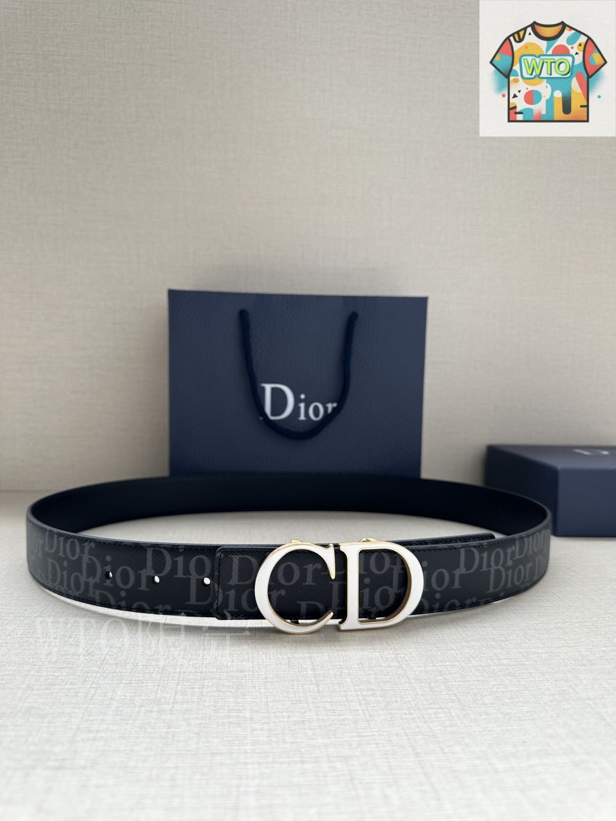Dior 両面使いベルト 今日WTO】Dior ディオール ダブルフェイス ベルト-1-XYE79