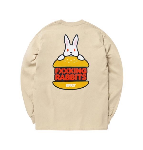 新品】FR2 Rabbit Burger ロングスリーブ Tシャツ - メルカリ