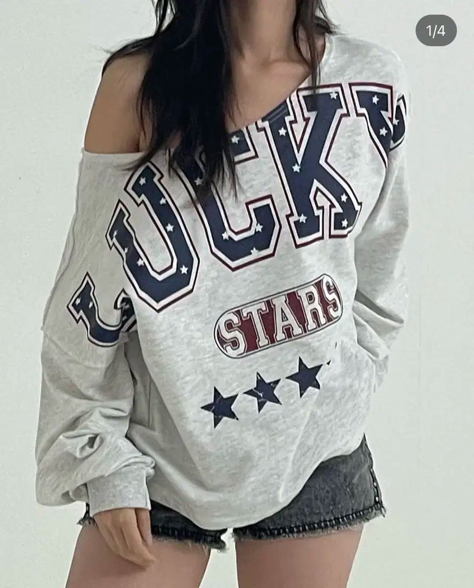 expired girl LUCKY STARS SWEATSHIRT
