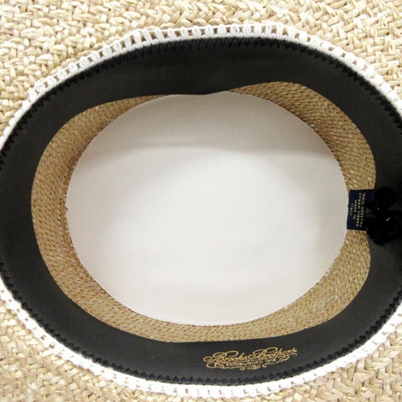 ブルックスブラザーズ BROOKS BROTHERS ボーターハット カンカン帽 