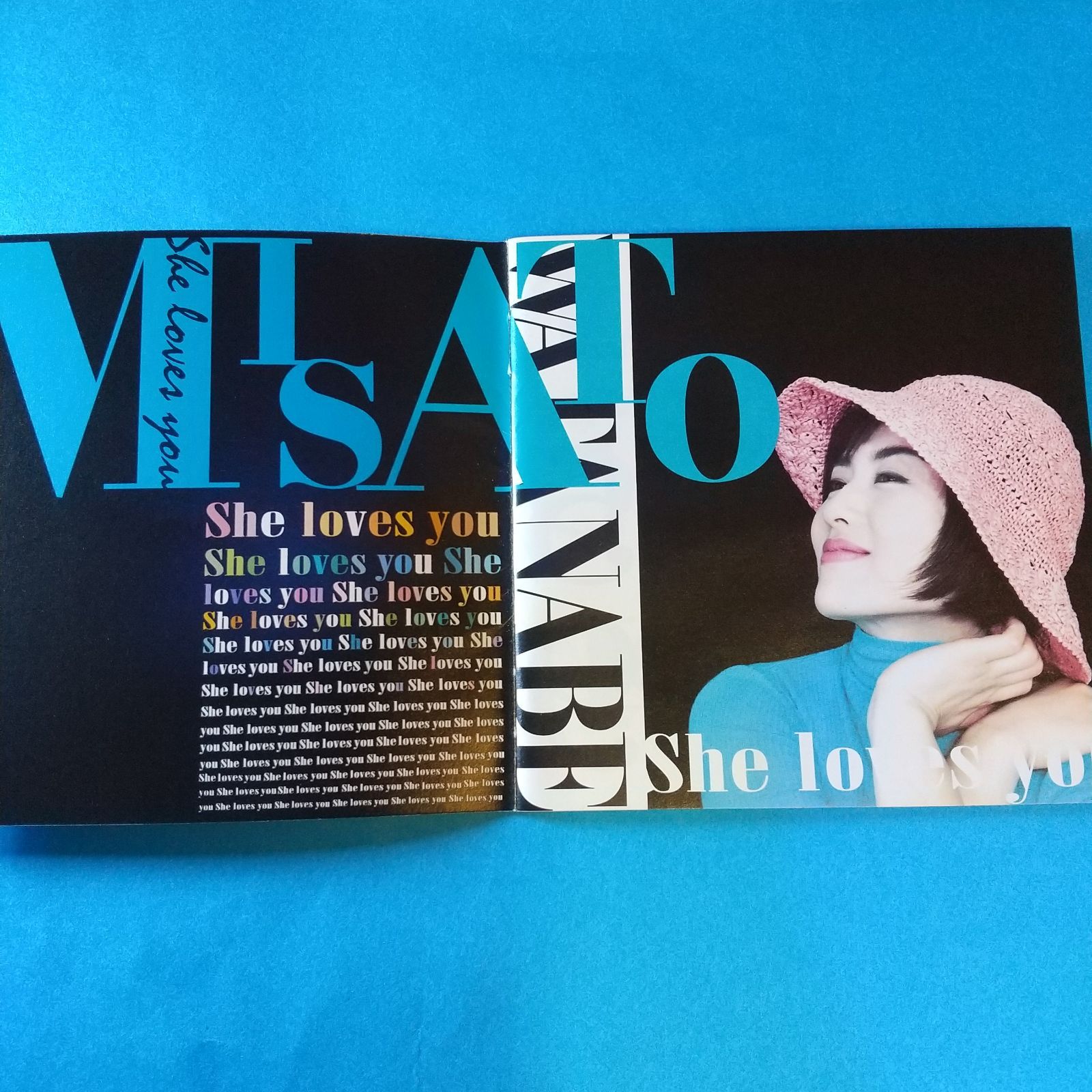 1995年 She loves you 10周年記念 アルバム 渡辺美里 法被 渡辺美里 ベストアルバム「She loves you」1995年発売【美品