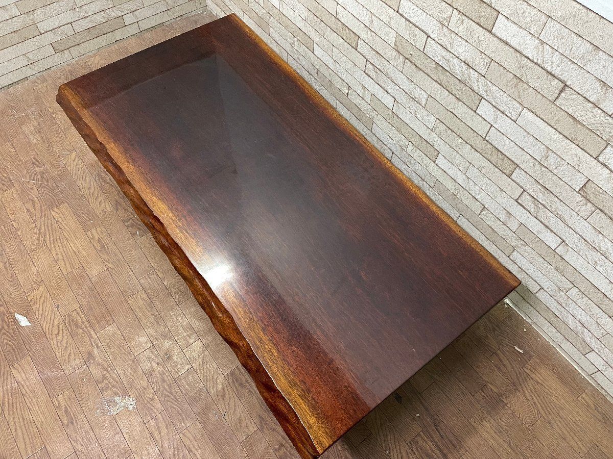 タガヤサン鉄刀木 一枚板 座卓 136×72cm センターテーブル ロー