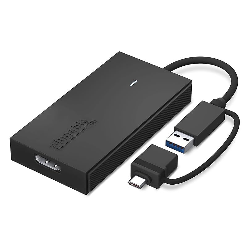 新着商品 Plugable USB Type-C グラフィック変換アダプター USB-C DisplayPort 用 Mac Windows 対応 最大解像度 1080p 60Hz の外部DPモニターを接続 1