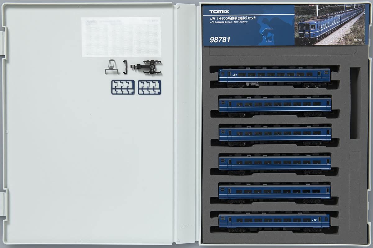 アキ出品 TOMIX Nゲージ JR 14 500系 海峡 セット 98781 鉄道模型 客車 青