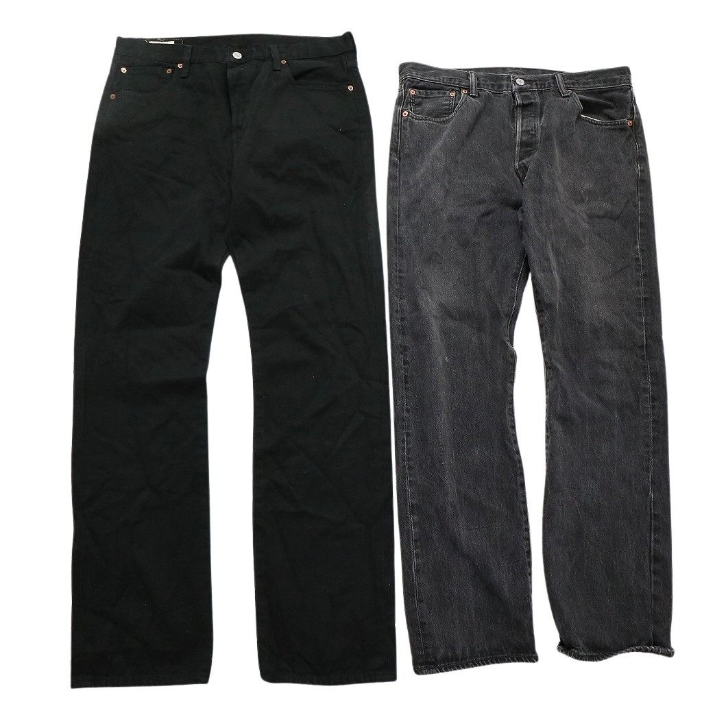 古着卸 リーバイス 501 デニム ブラックデニム パンツ 8枚セット メンズ 34 36 38 フェード アタリ 古着 NC1270 KIN-KAAI_COM