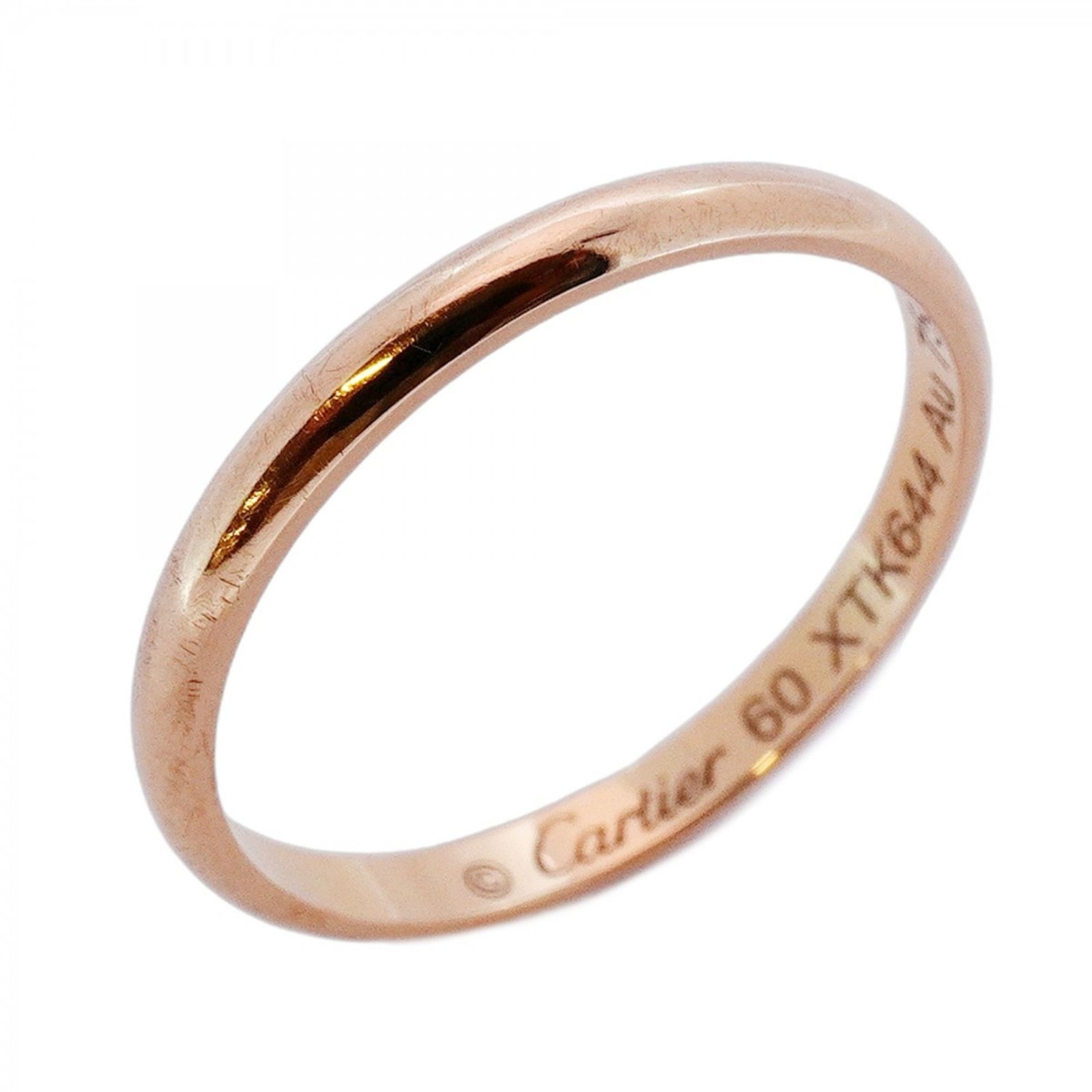 カルティエ Cartier カルティエ リング クラシックウェンディング 18KPG ピンクゴールド ＃60メンズ