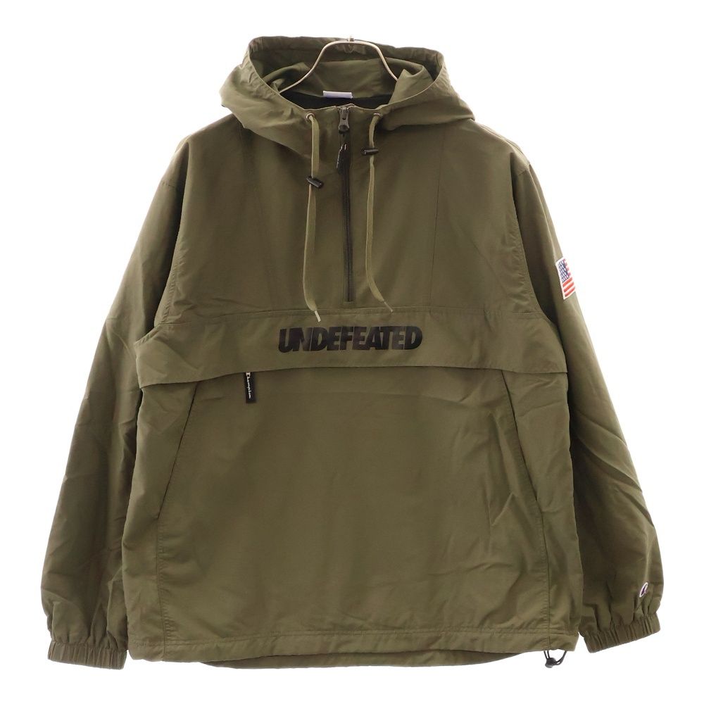 UNDEFEATED×Champion アノラックパーカー ナイロンジャケット Champion（チャンピオン）の「【CHAMPION】ﾅｲﾛﾝﾀﾌﾀｱﾉﾗｯｸﾊﾟｰｶｰ
