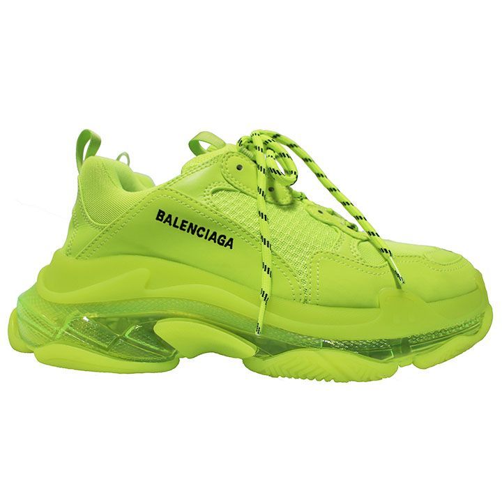 BALENCIAGA バレンシアガ スニーカー トリプルS 43 ネオンイエロー 