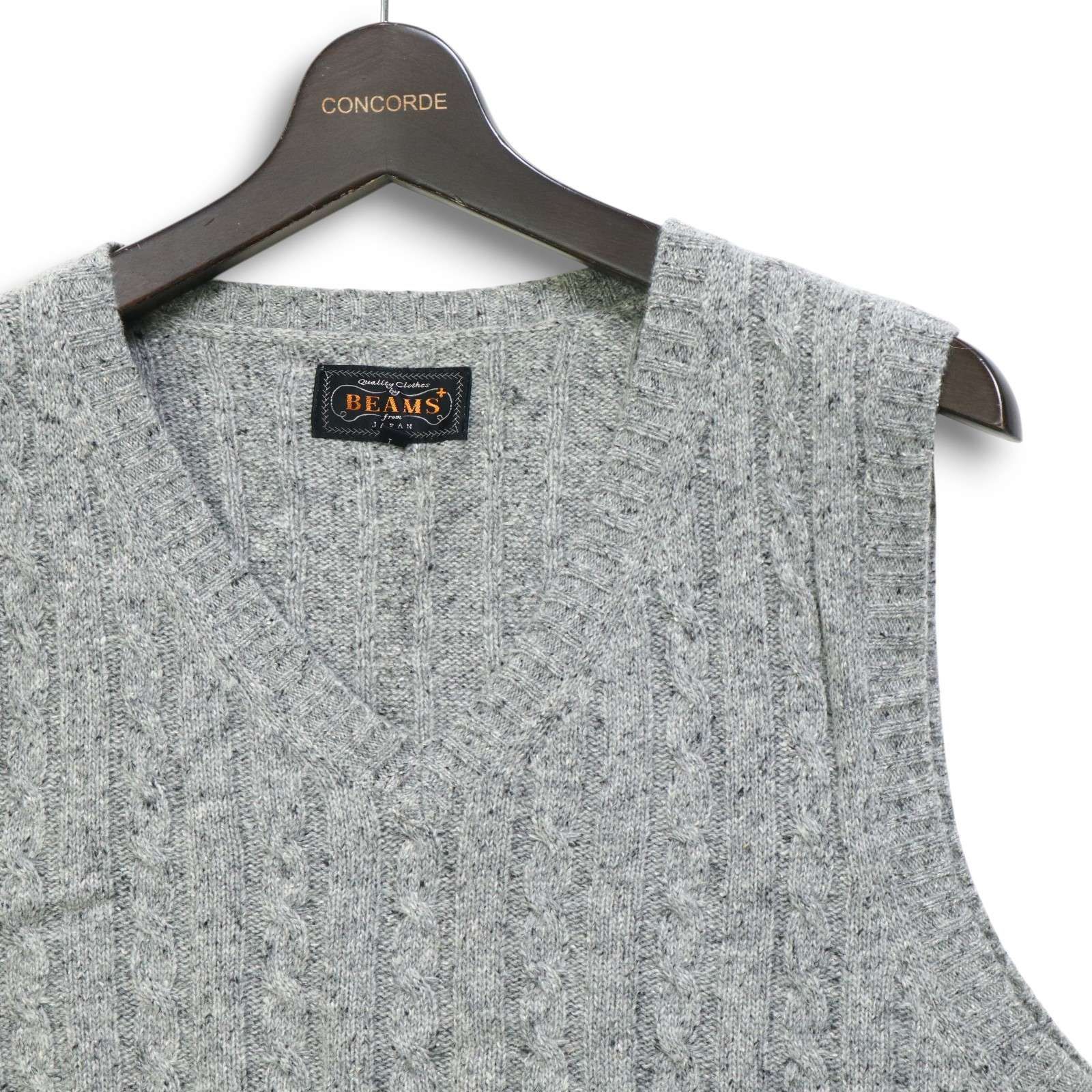 BEAMS+ ビームス プラス 秋冬 シルク アンゴラ混☆ ウール Vネック 