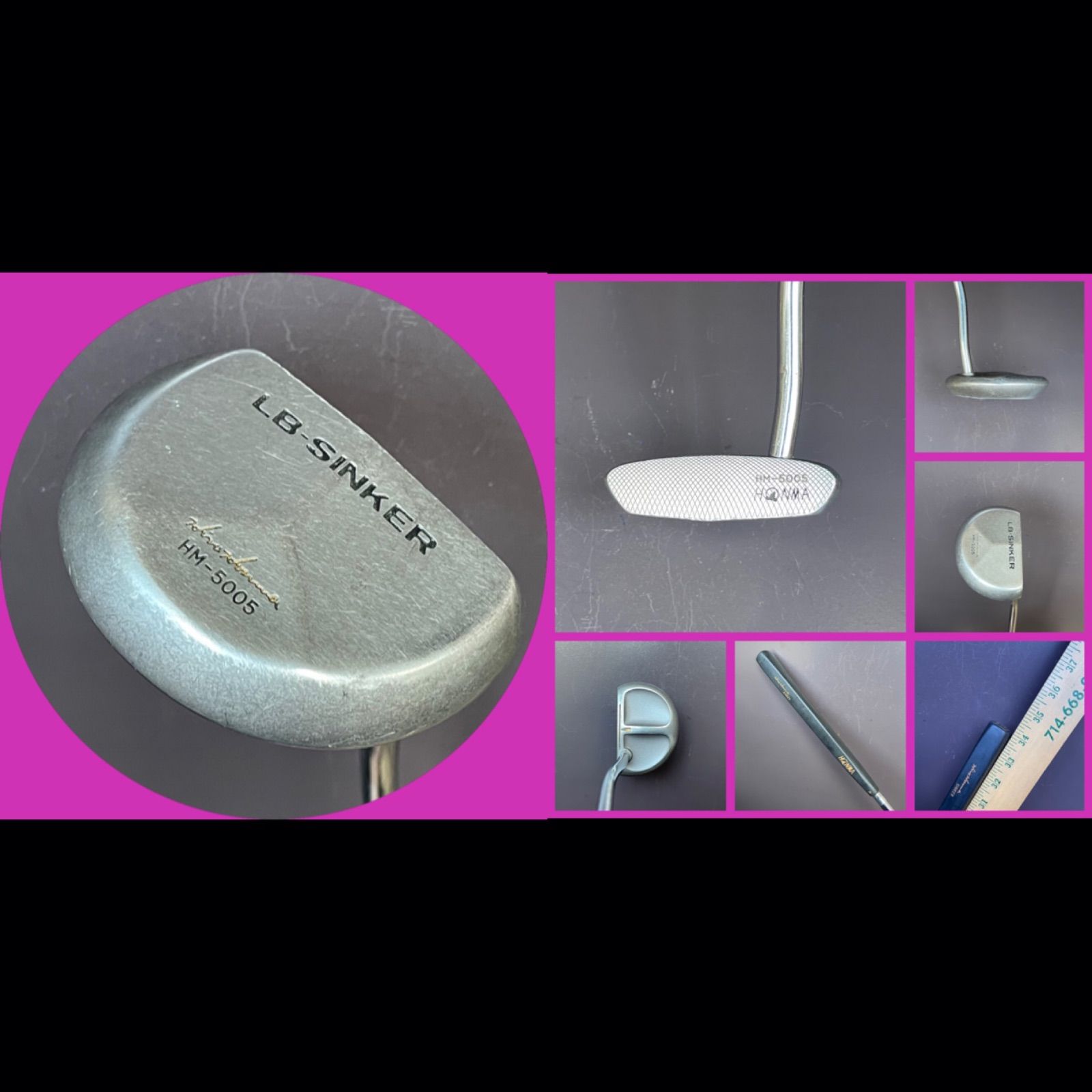 X672 本間ゴルフ パーシモンパター LB−SINKER 単品 34インチ X672 本間ゴルフ パーシモンパター LB−SINKER 単品 34インチ ☆送料