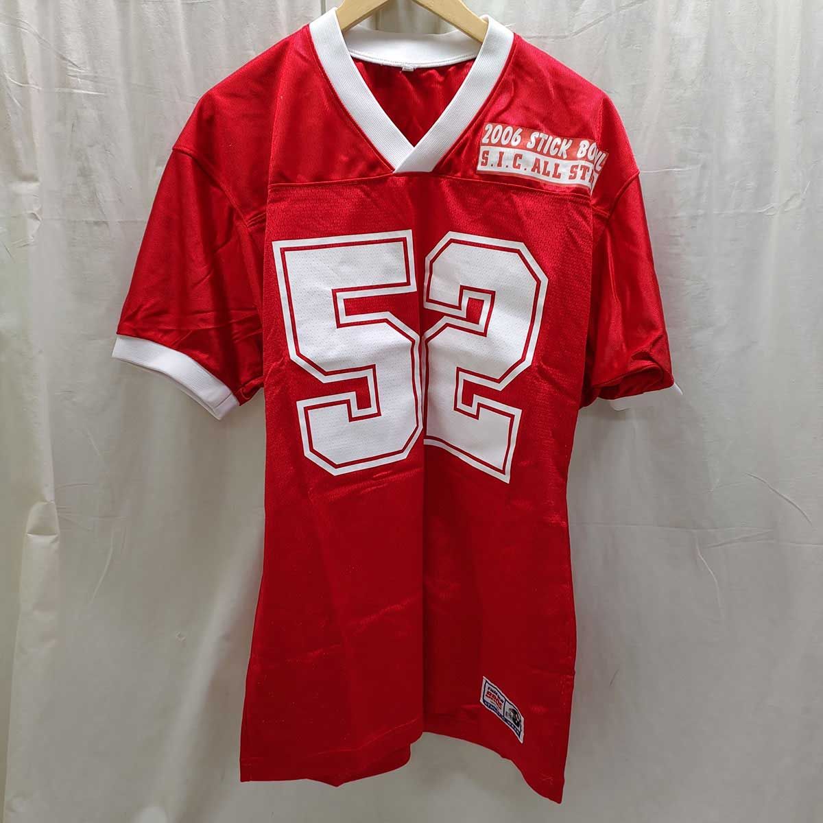 SIC ALL STAR オールスター アメフト 選抜 ユニフォーム ジャージ #52 S 選手 支給品 実使用 2006 STICK BOWL メンズ SIC ALL STAR オールスター アメフト 選抜 ユニフォーム