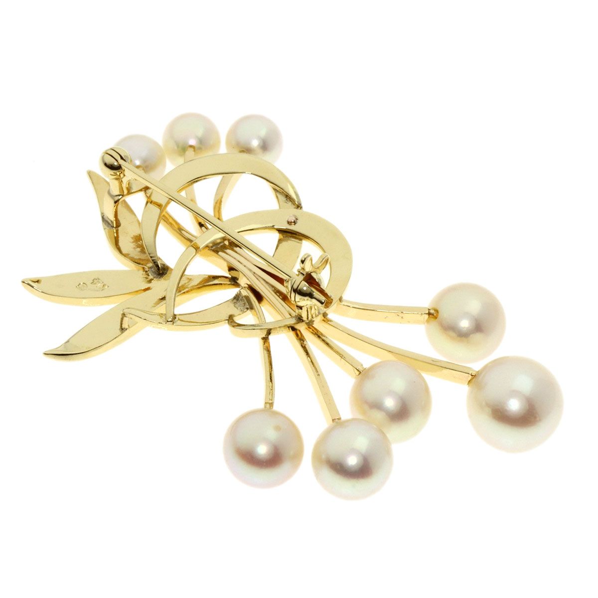 MIKIMOTO ミキモト パール　ブローチ　コサージュ 希少✨皇室御用達 MIKIMOTO ミキモト アコヤパール ブローチ