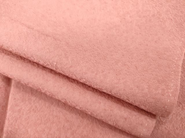 平和屋着物●上質な色無地 薄紅色 正絹 AABA9441ck
