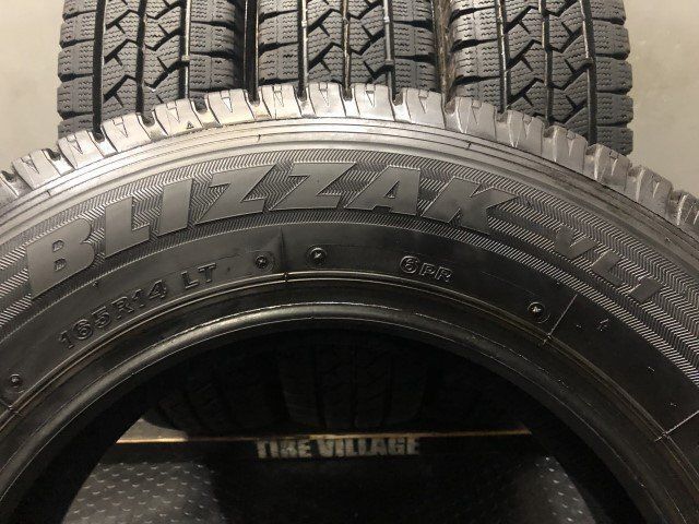 BS BRIDGESTONE BLIZZAK VL1 165R14LT 6PR 14インチ スタッドレス 4本 19年製 バリ溝 ADバン等　(KTS071)