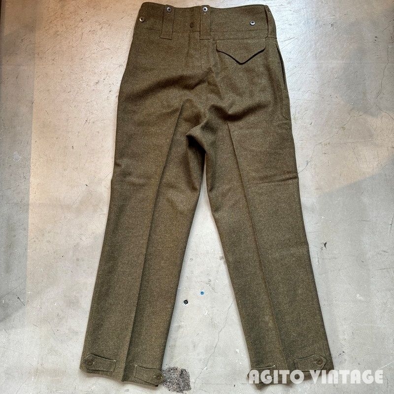 50's カナダ軍 バトルドレスウールトラウザーズ size8 実寸W33インチ