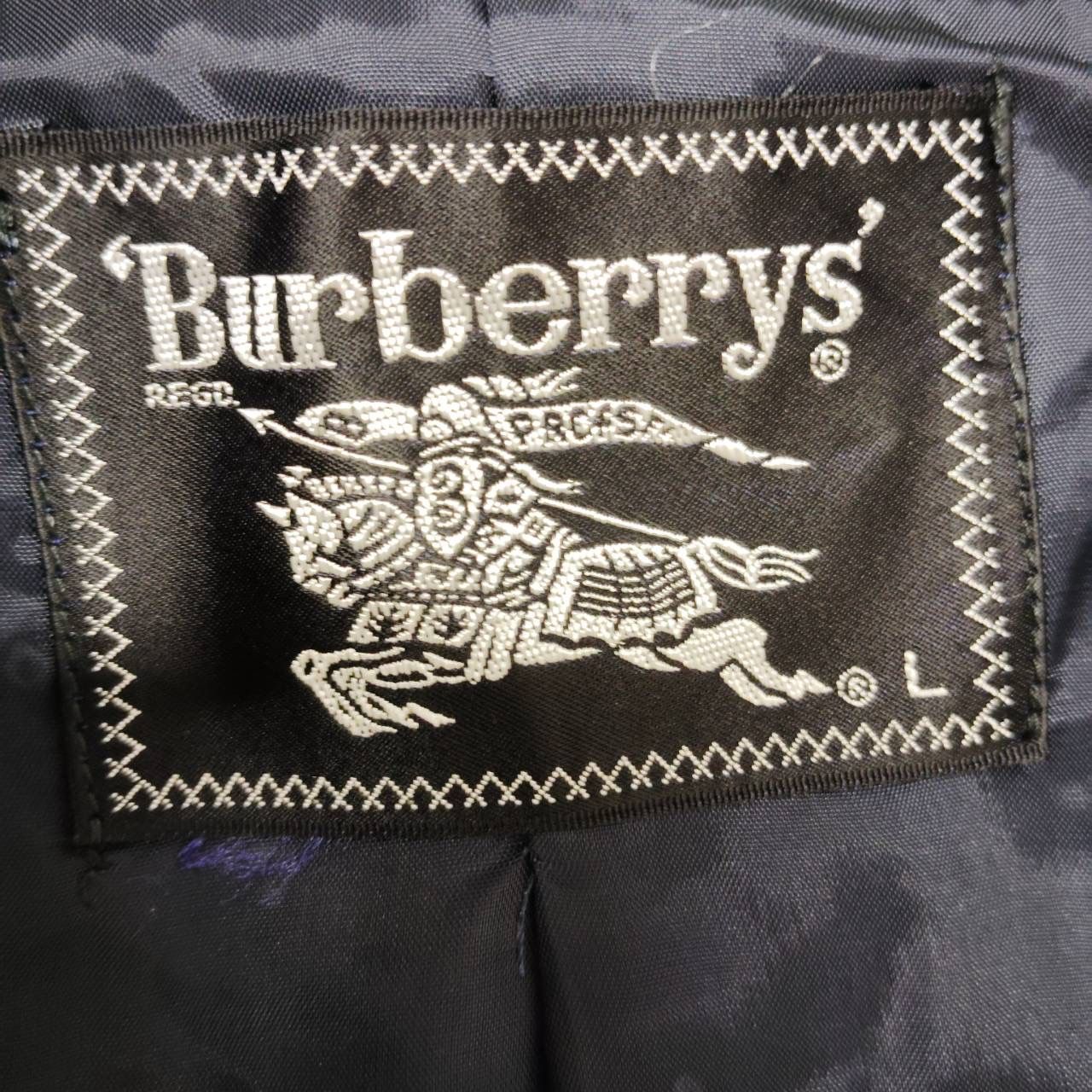 BURBERRY ロングコート カシミヤ100% ホースロゴ ベルト付き Lサイズ