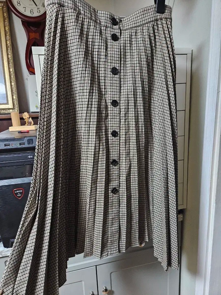 JILL STUART ジルスチュアート チェック CHECK プリーツ PURIITU 롱 LONG スカート