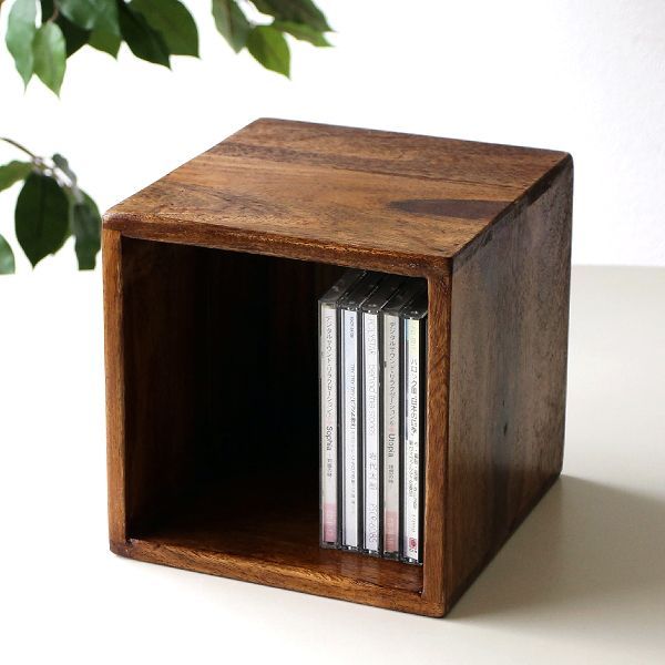 CDラック 木製 卓上 収納 CD収納 収納ボックス 机上 小物入れ 小物収納