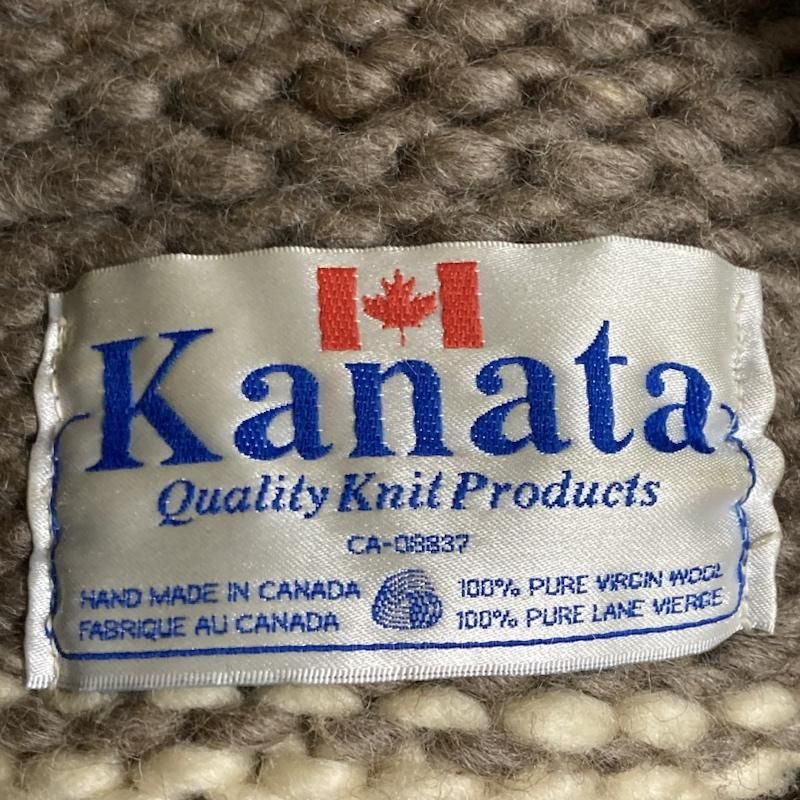 KANATA カナタ カーディガン 長袖 KANATA PURE VIRGIN WOOL カウチンセーター ニットカーディガン CA-08837