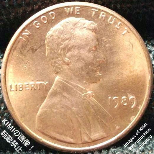 1セント硬貨 1989 アメリカ合衆国 リンカーン 1セント硬貨 1ペニー 貨幣芸術 Coin Art 1 Cent Lincoln 1Penny  United States coin 1989 - メルカリ