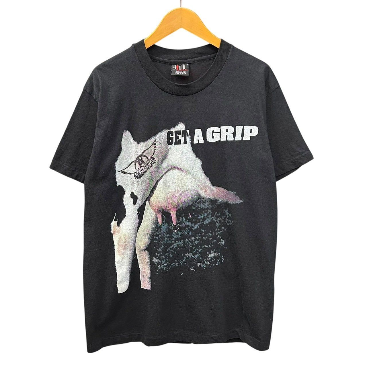 90s ビンテージ AEROSMITH GET A GRIP 両面プリント バンド T