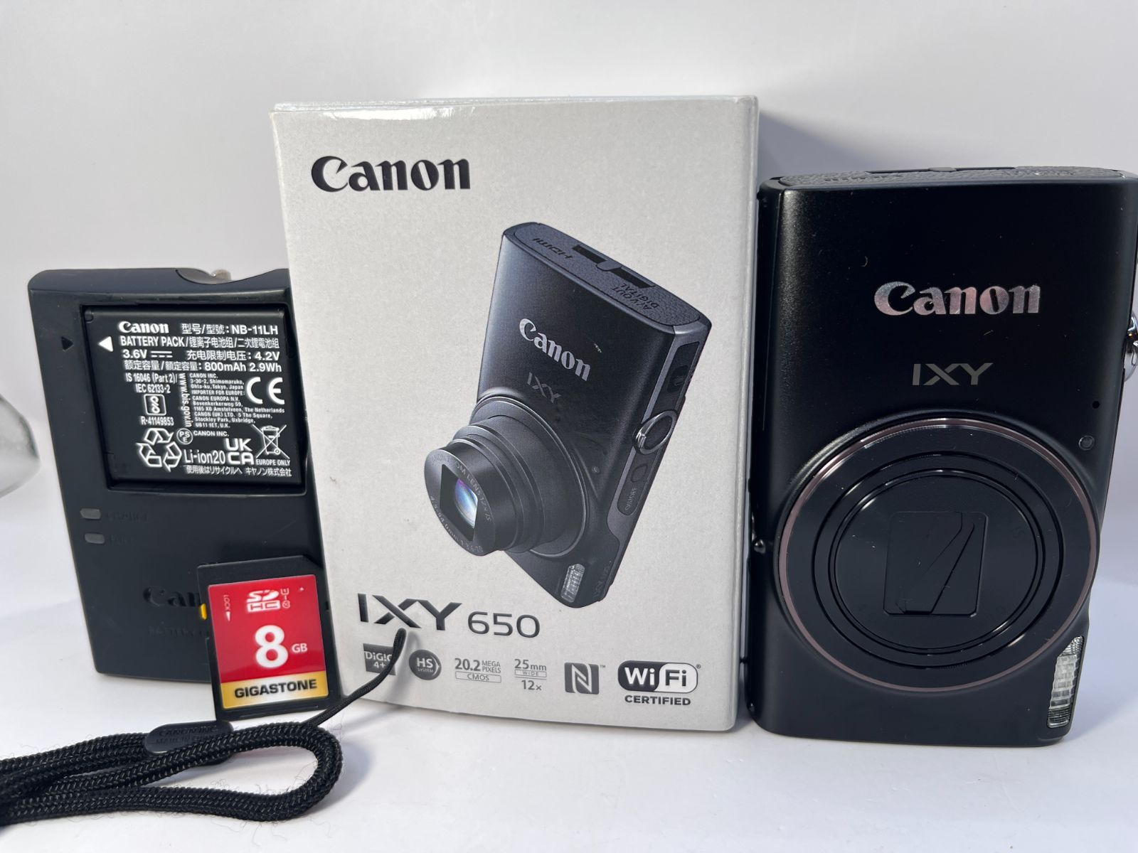 カメラ 美品 Canon IXY 650 ブラック Wi-Fi対応 光学12倍ズーム 高画質